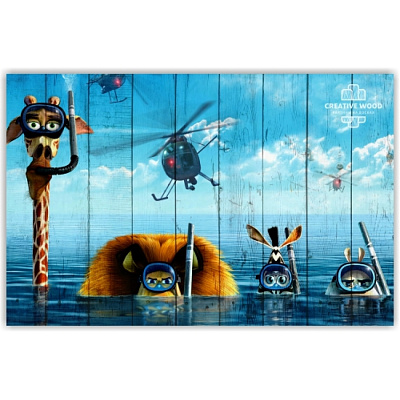 Картины KIDS - 12 Мадагаскар, KIDS, Creative Wood Картины KIDS - 12 Мадагаскар, KIDS, Creative Wood
